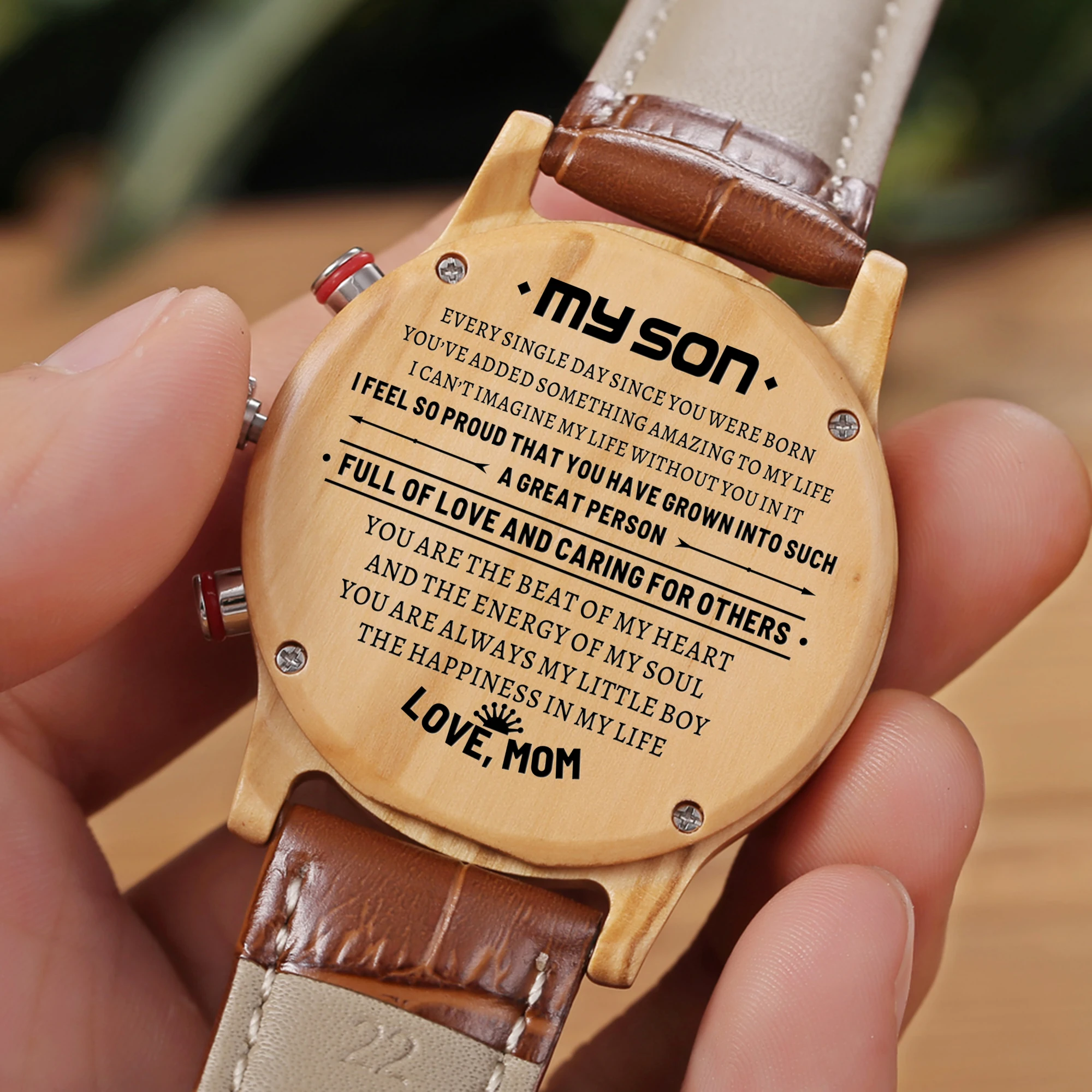 

Mom To My Son Calendar 24-hours Dail Analog Steel Sports Waterproof Men Watches Luxury Brand Leisure Male Wrist Watches