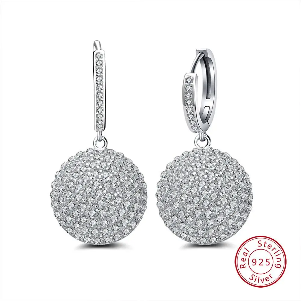 ORSA JEWELS Высокое качество Модный Круглый 925 пробы серебряные ювелирные изделия кулон AAA CZ ожерелье с 45 см цепь SN60 - Цвет камня: SE42