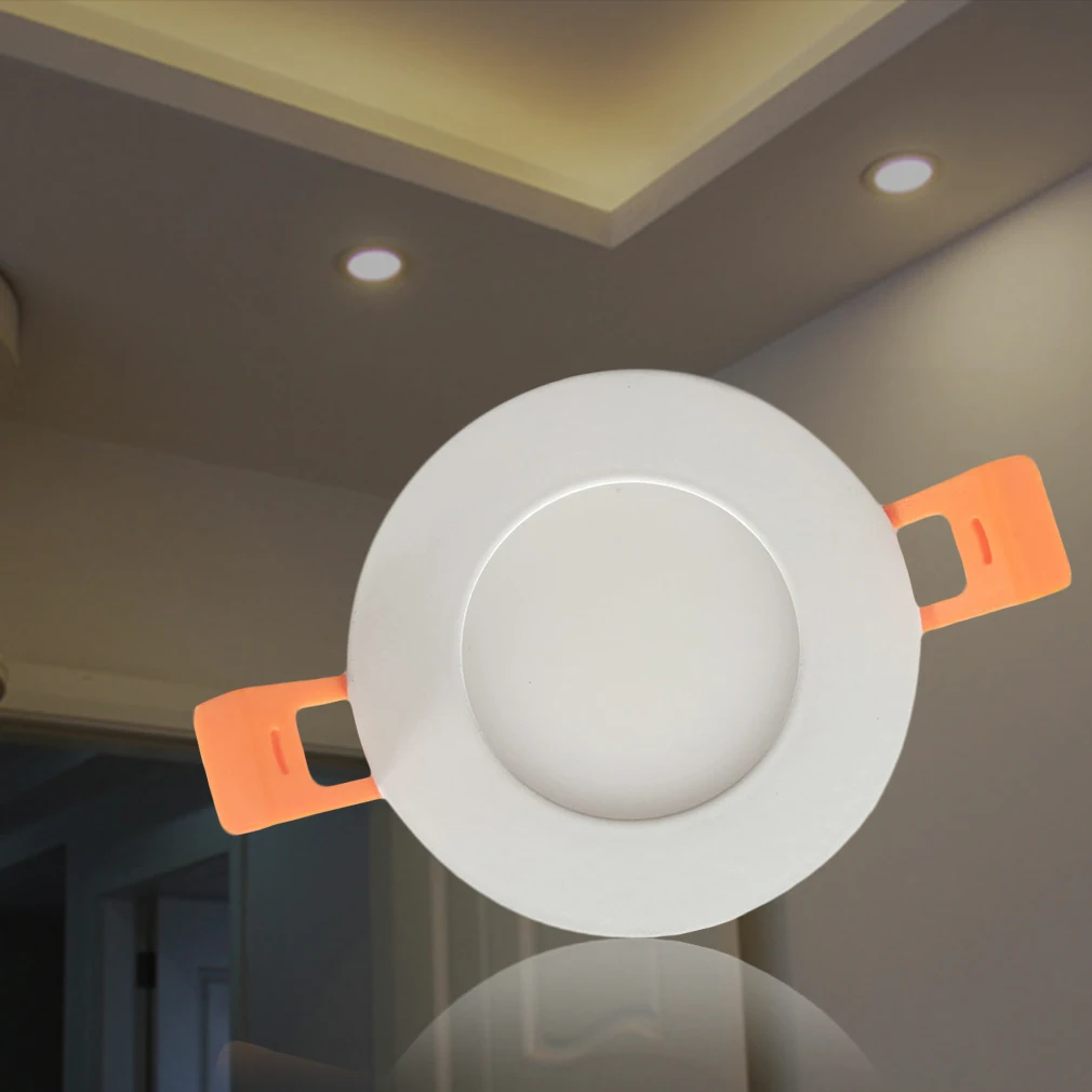 3 Вт Светодиодный светильник с регулируемой яркостью встраиваемая потолочная