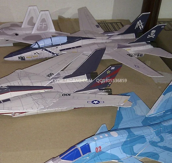 1:70 нам F14 Tomcat истребитель DIY Бумага модель ремесло игрушка оригами|paper model toy|paper