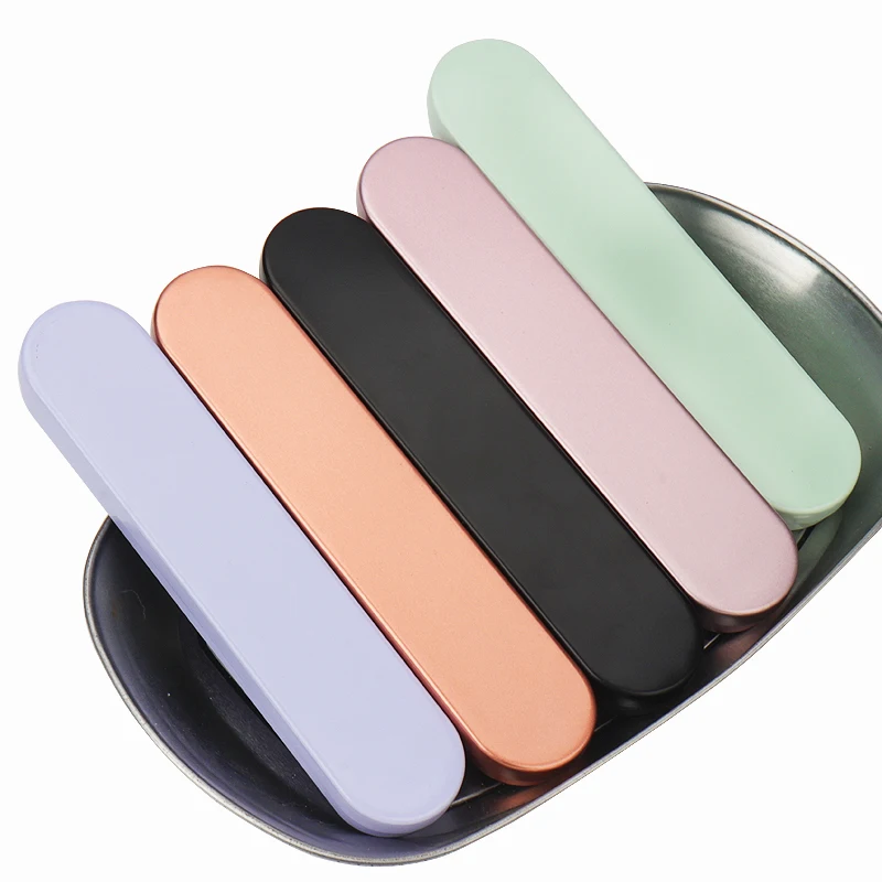 

1 pcs Exquisite tinplate Double groove Eyelash Tweezers Storage Box For Eyelashes extension Sealed Storage Container Makeup Tool