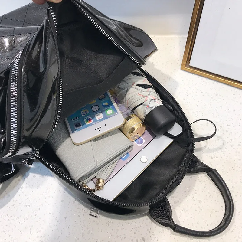 

Women Backpack Hot Sale Fashion Causal Bags High Quality Lingge Female Shoulder Bag PU Leather Backpacks For Girls School Bags