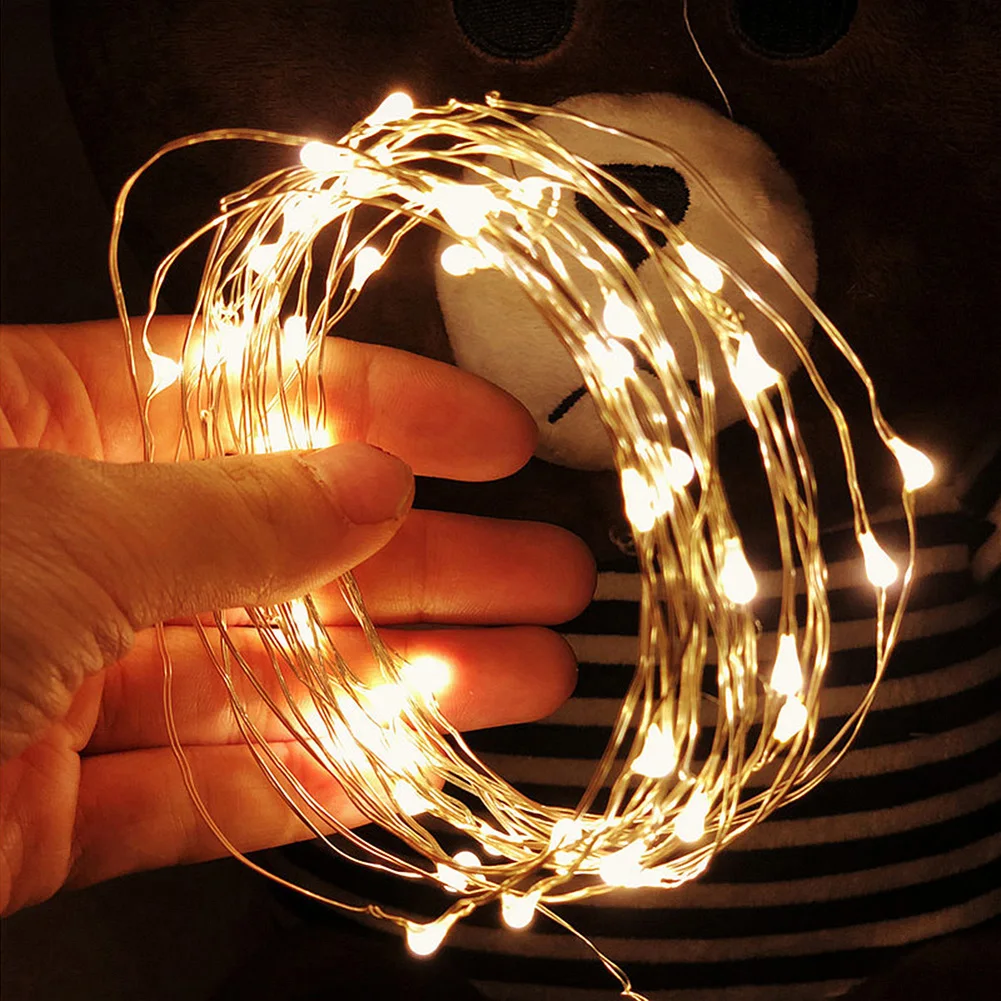 

20m 200 LED Fairy Lights Copper Wire USB Lamp String Christmas Garland Lamp with Remote Control for Wedding Decor