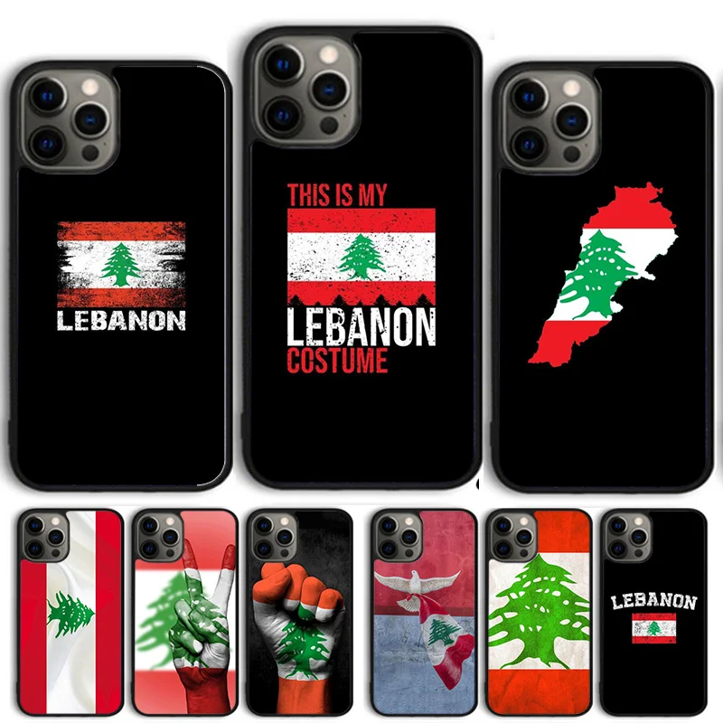 Чехол для телефона с ливанским флагом для iPhone 14 13 12 Pro Max mini 11 Pro Max XS X XR 5 6S 7 8 Plus SE 2020