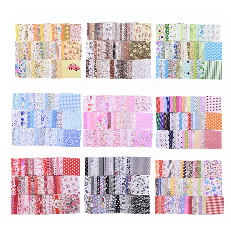 

10*10cm/25*25cm Cotton Fabric Printed Cloth Sewing Quilting Fabrics for Patchwork Needlework DIY Handmade Accessories