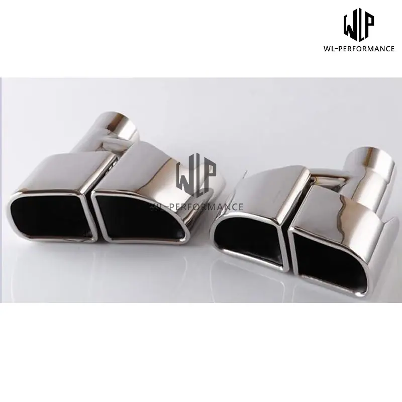 971 Stainless Steel Muffler Exhaust Pipes End Tips Exhaust tail throat For Porsche Panamera 970 4S Turbo GTS 17-18