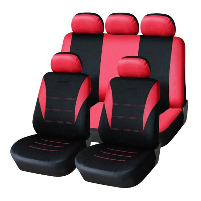 

New Simple Universal Cloth Cotton Car Seat Covers Waterproof Protectors for All Vehicles Front Back Seat Cover