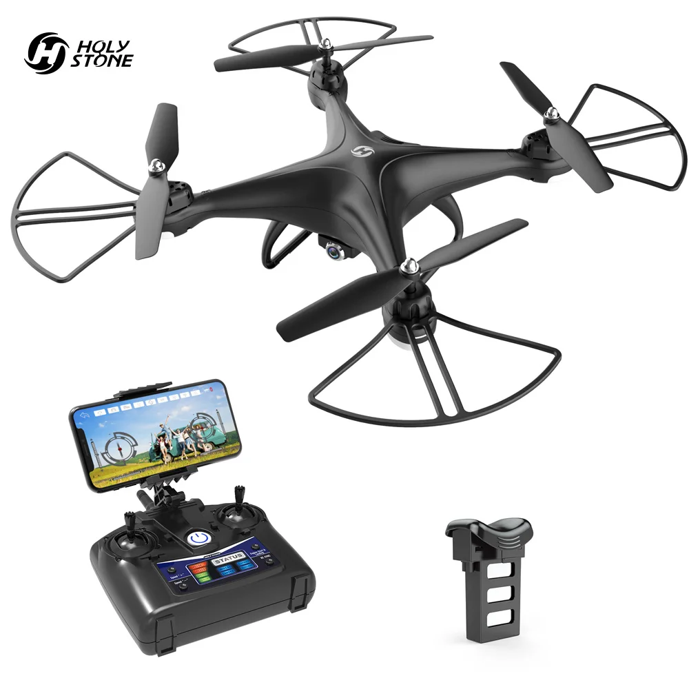 Holy Stone HS110D Радиоуправляемый Дрон с 720P HD камерой FPV WiFi 120 ° FOV широкоугольный Радиоуправляемый вертолет Дрон камера Квадрокоптер 360 ° 3D сальто