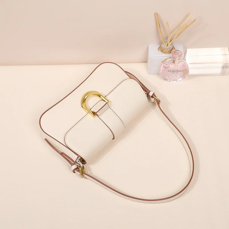 

Новые модные сумки через плечо для женщин, мягкая сумка из искусственной кожи во французском стиле с клапаном и застежкой, сумка через плечо...