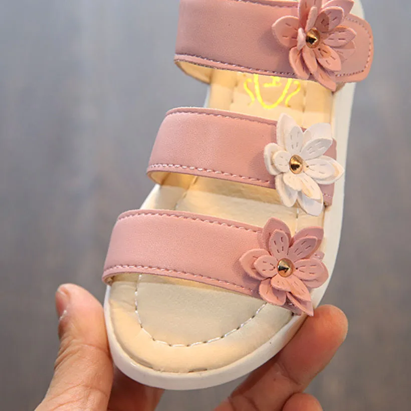 

Summer Girls Princess Shoe 2021 Baby Girls Sandals Kids Shoes Toddlers Sandalen Children Flower Shoes Beach Sandalias Menina