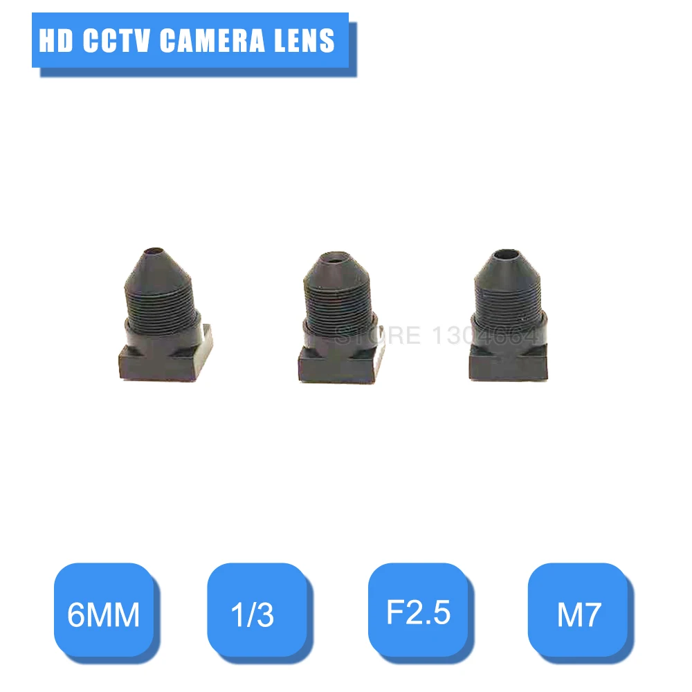 

HD 6 мм 8 мм 10 мм мини-объектив CCTV 1/3 "F2.5 M7 объектив для камеры видеонаблюдения безопасности 720P/1080P мини-камера