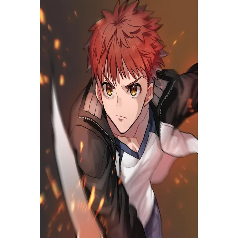 Emiya Shirou Fatestay Night настенные постеры современный Аниме/фильм/абстрактный