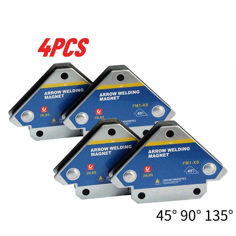 

4 Pieces/Set Auxiliary Locator Tool 28 IBS Magnetic Welding Bracket 90 Degree Welding Arrow Magnet Welding Holder Angle Locator