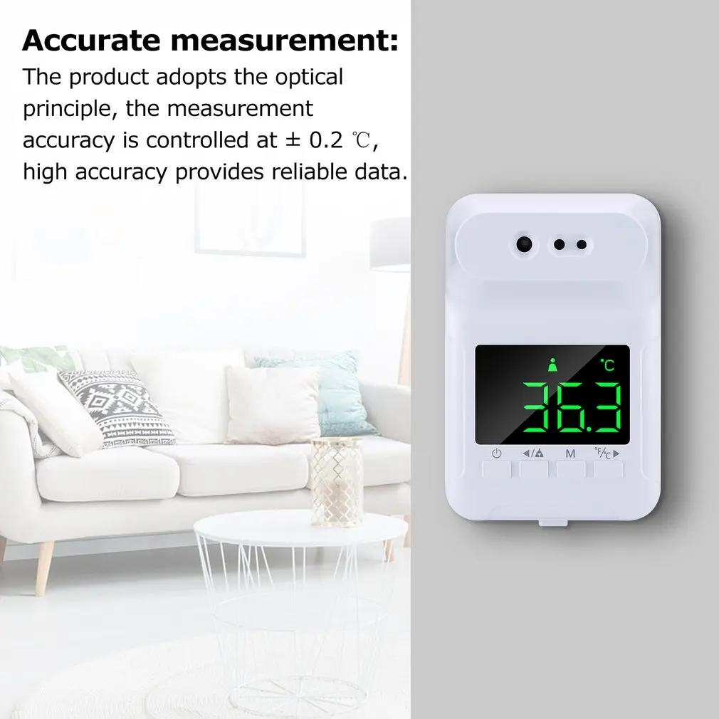 

Универсальный многофункциональный настенный термометр K3 plus с цифровым дисплеем, инфракрасная бесконтактная машина