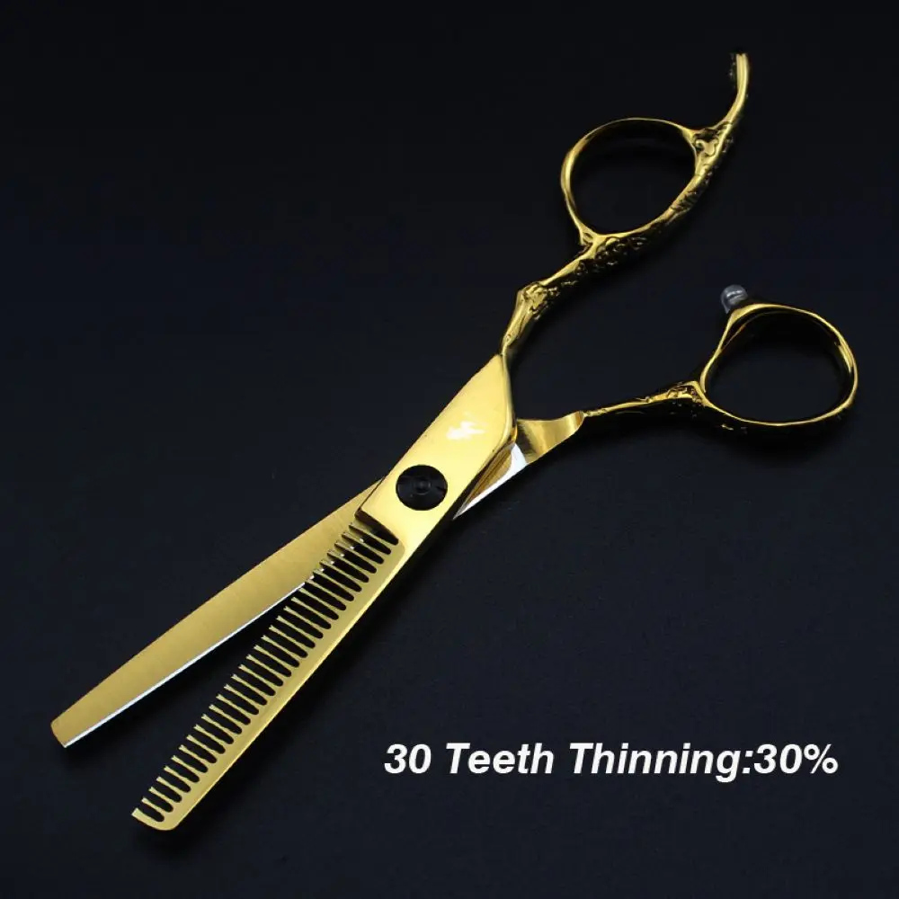 Freelander 6 дюймов золото Япония раковина винт ножницы для волос Профессиональные