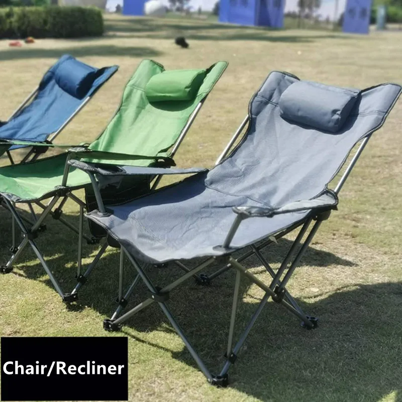

Outdoor Folding Chair Office Lunch Break Bed Portable Ultra Light Picnic Camping Fishing Recliner Park Seat