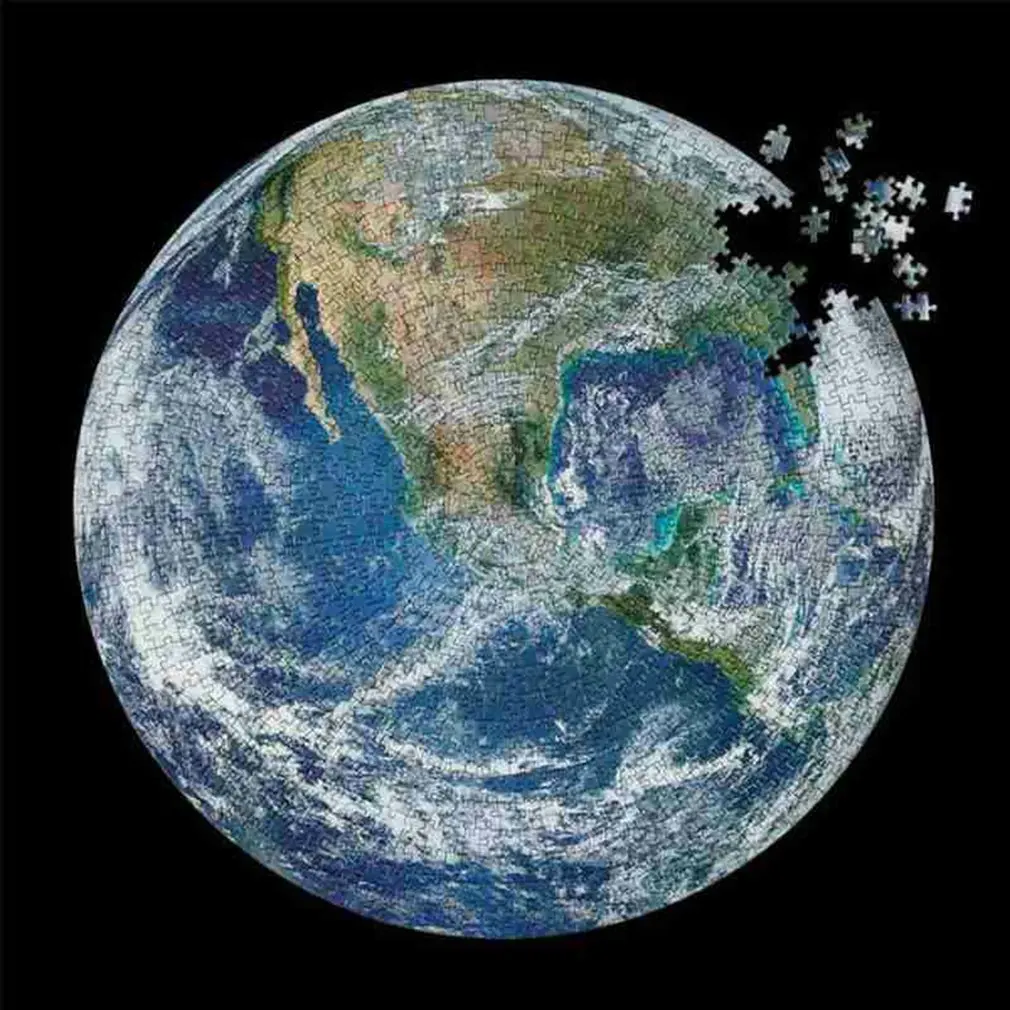 

Earth Jigsaw Moon 1000 Piece Adult Jigsaw Puzzle Starry Sky Space Traveler's Decompression Plane Jigsaw Puzzle
