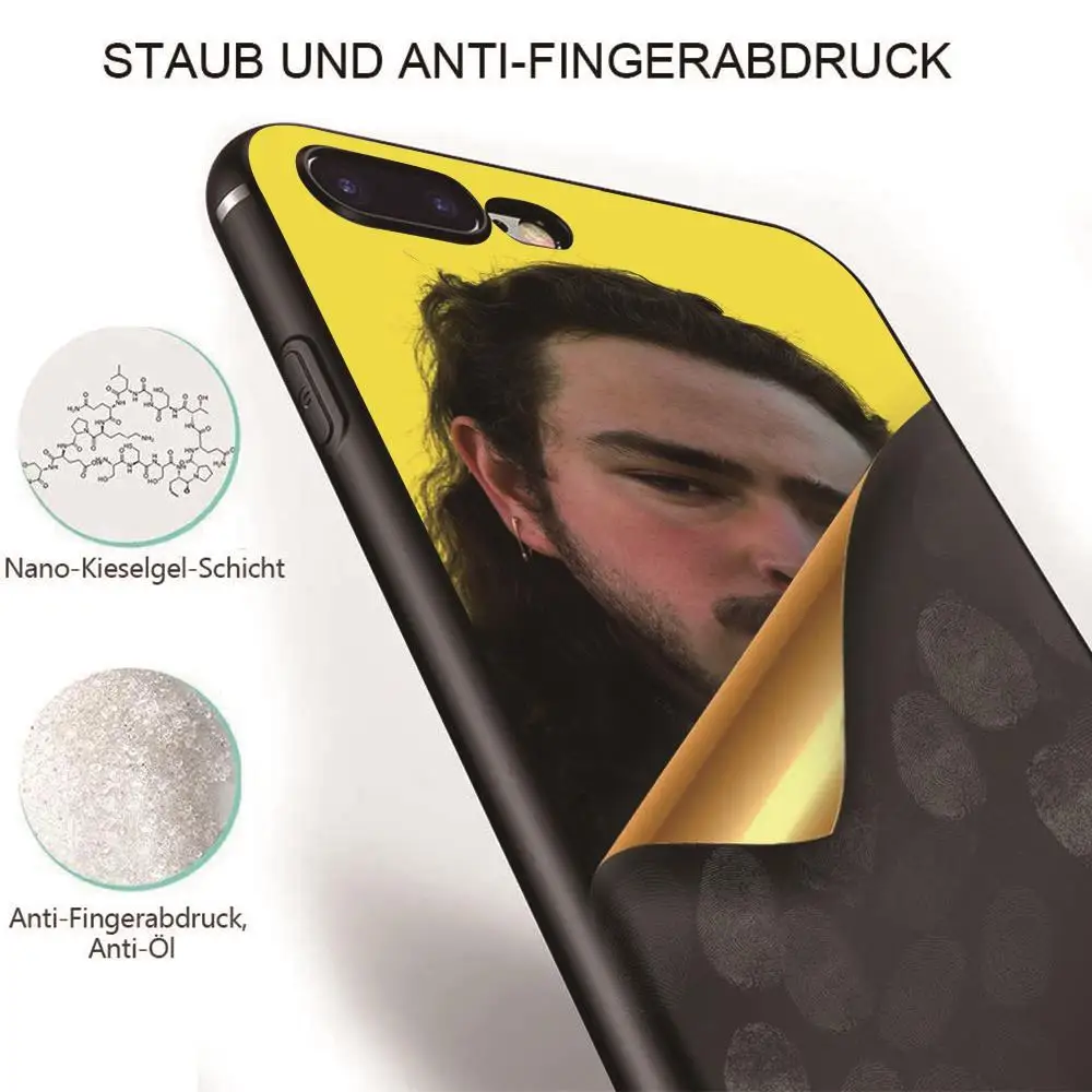 Чехол для телефона iphone 11 Pro Max XR XS MAX X Post Malone Apple 8 7 6 5S s Plus силиконовый чехол из ТПУ с