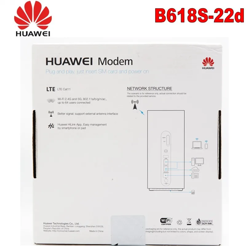 Лот из 50 шт. huawei B618s-22d LTE Cat11 беспроводной шлюз
