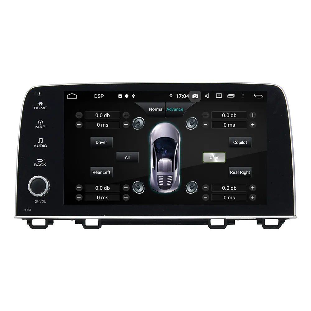 Android 9 8 Core с DSP для HONDA CRV 2017 автомобильное радио видеоплеер мультимедийный