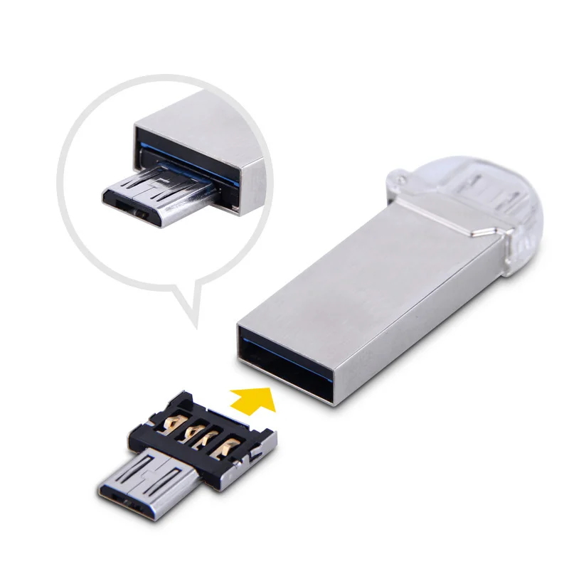 Mini type C OTG Micro Usb к USB Jack адаптер Универсальное внешнее оборудование конвертер для MacBook u-диск передачи данных