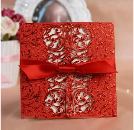 Красная печатная лента роскошная машина для лазерной резки на заказ печатное