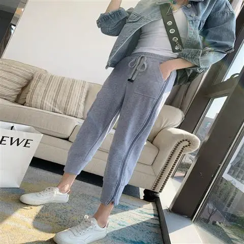 

Brand New Women Zipper Casual Fashion High Waist Hip Hop Dance Sport Running Jogging Harem Pants Sweatpants Jogger Trousers F467