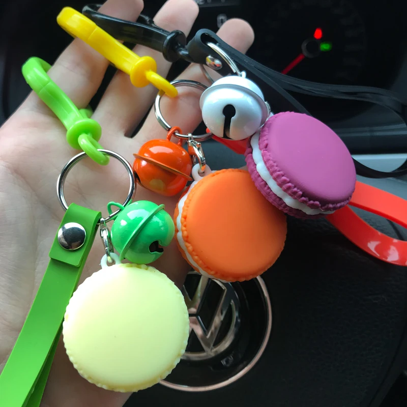 Имитация Макарон брелок креативный французский десерт мягкий хлеб Студенческая