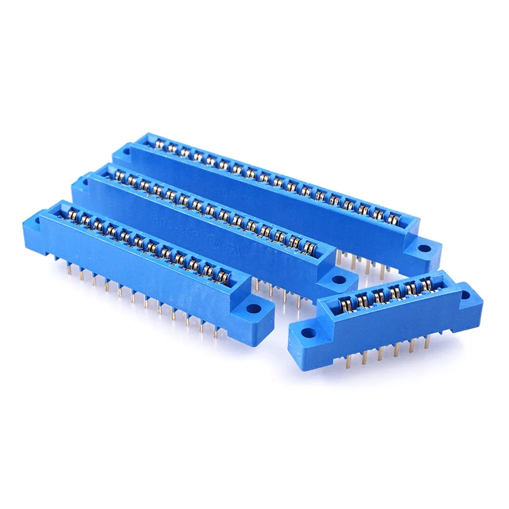 10 шт. фланец 805 разъем 3 96 мм Шаг 8 12 16 20 24 30 36 44 56 72 Pin PCB Золотой прорезь для пальца