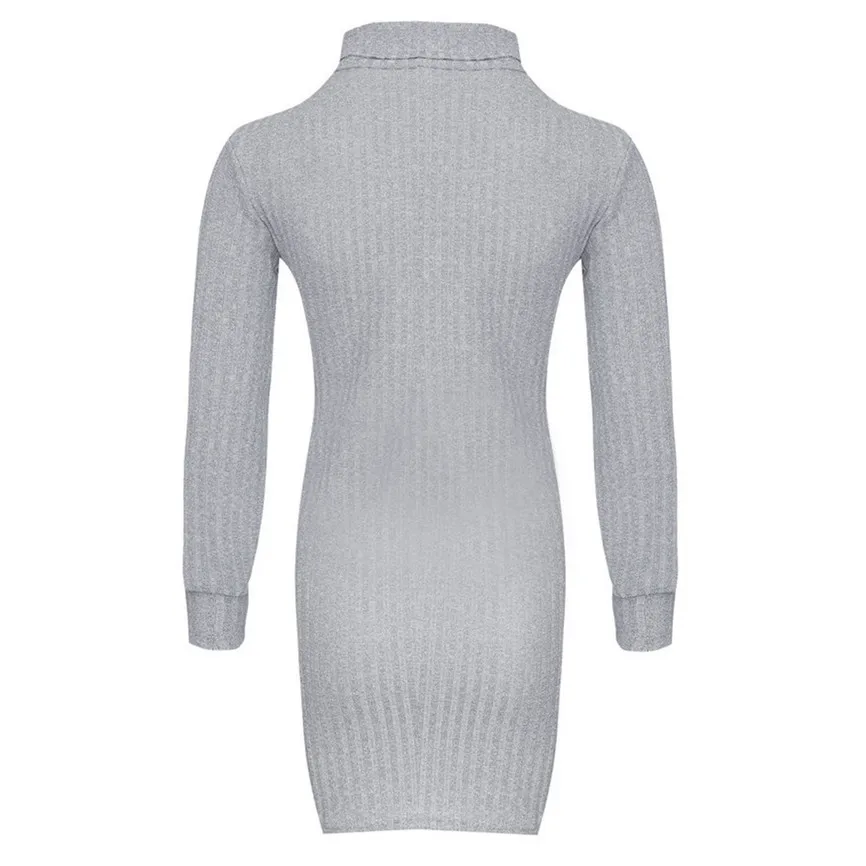 Womens Sweater Abrigos Mujer Invierno Casual Long Sleeve Jumper Turtleneck Sweaters Dress New Hot Spring Autumn Thin | Женская одежда