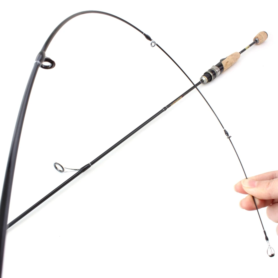 

1.68M ul power wooden handle lure rod Ultra light Spinning fishing rod 2-6g Lure Weight 2 tips Slow speed fishing pole
