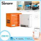 Интеллектуальный выключатель света SONOFF Zigbee ZBMINI DIY умный коммутатор релейный выключатель модуль Мини два2 позиционный переключатель приложение Управление светильник переключатель пуска для умного дома