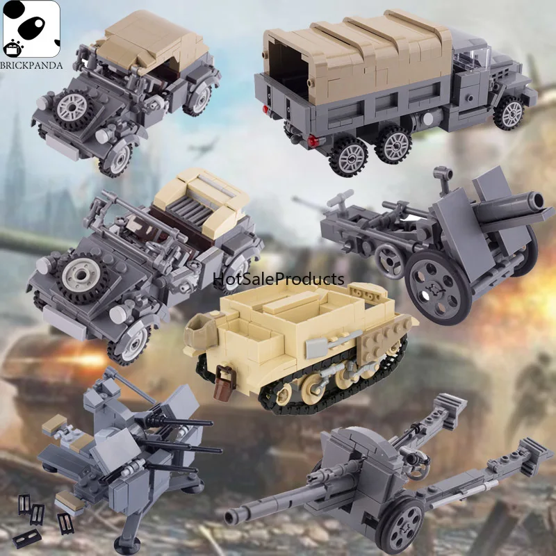 

Конструктор Военный WW2, WW1, американские фигурки британского солдата, запчасти, автомобиль, танк, грузовик, немецкая пушка, кубики MOC, детская ...
