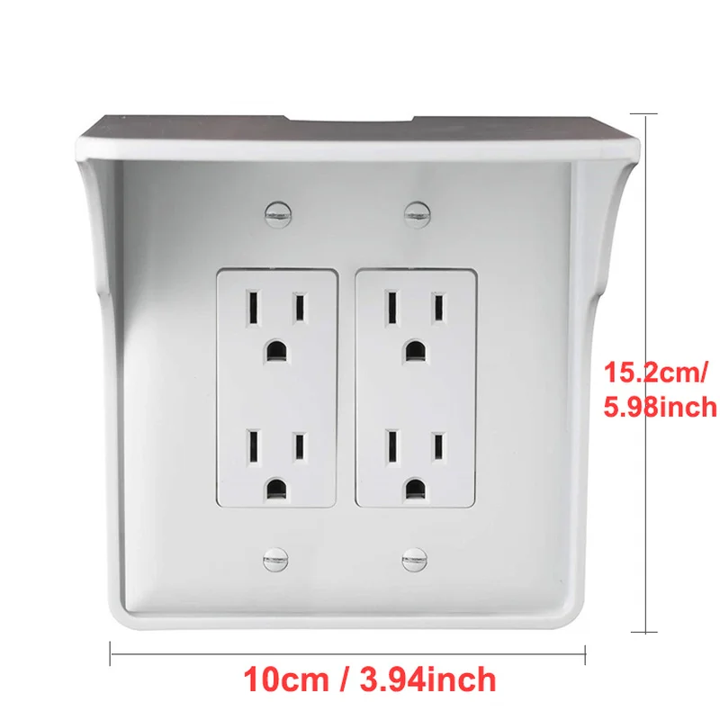 Новый переключатель Белый ABS материала гнездо стойку конечной полка с розеткой