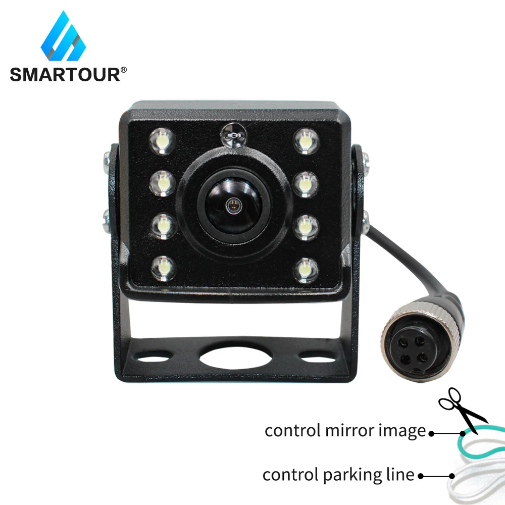 

Smartour 7'' HD Bus DVR Monitor rear view camera Aviation head Waterproof Led camera Excavator Harvester truck Reverse image