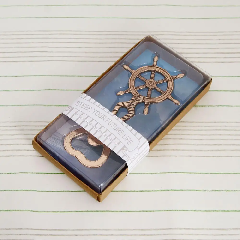 (20 шт./лот) свадебный душ якорь свадебных ливней металла лодка руль открывалка для