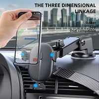 suction cup car mobile phone holder 360%c2%b0rotating telescopic adjustment universal windshield air outlet gps mobile phone holder