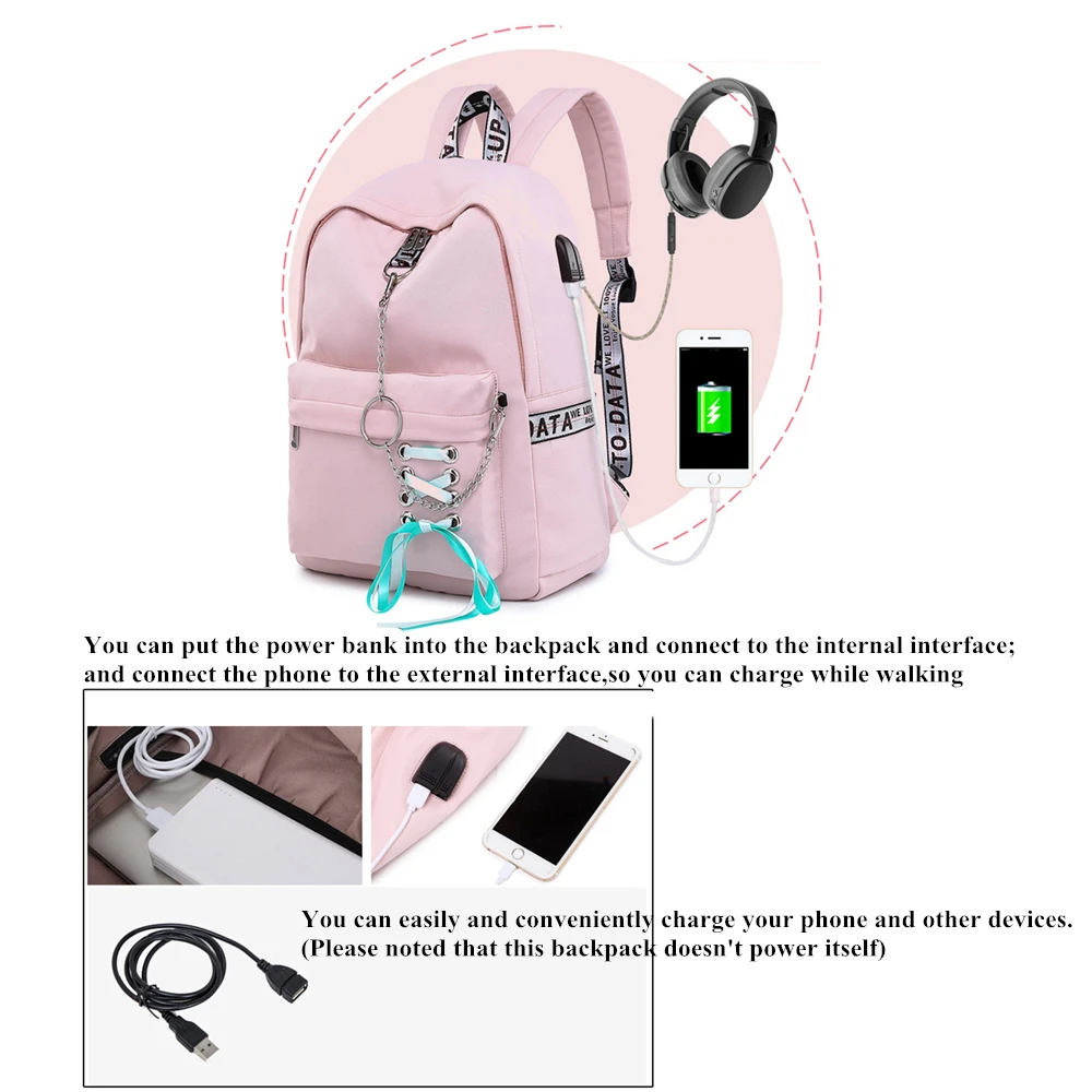 Модный школьный рюкзак для девочек Женский студенческий ноутбука детские