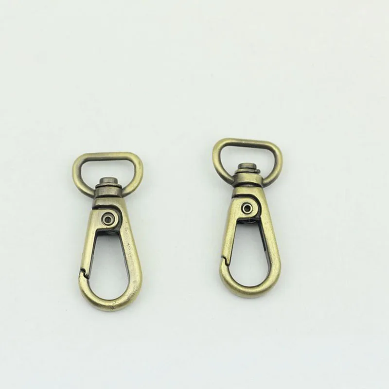 30Pcs 13mm Metal Buckle Collar Webbing Buckles Handbag Hanger Lobster Clasps Swivel Trigger Clips Snap Hook DIY Accessories