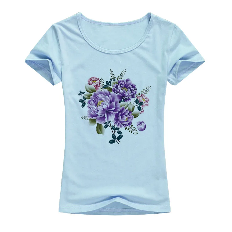 Женская футболка с цветами пиона красивая модная летняя стильная рубашка