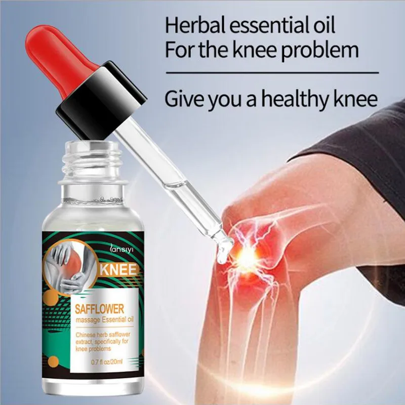

20ml Herbal Ginger Safflower Massage Essential Oil Joint Pain Oil Arthritis Rheumatism Myalgia Treatment Knee Back Pain Reliever