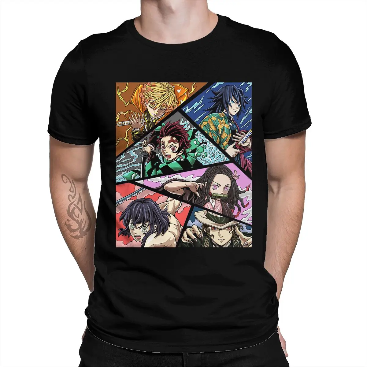 

Классическая хлопковая Футболка с принтом, Camiseta Hombre, рассекающий демонов, Kamado, аниме для детской рубашки, подарок
