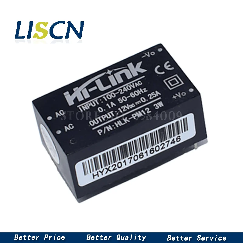 1 шт. HLK-PM01 HLK PM03 HLK-PM12 AC-DC 220 В до 5 3 в 12 Модуль питания AC DC изолированный силовой