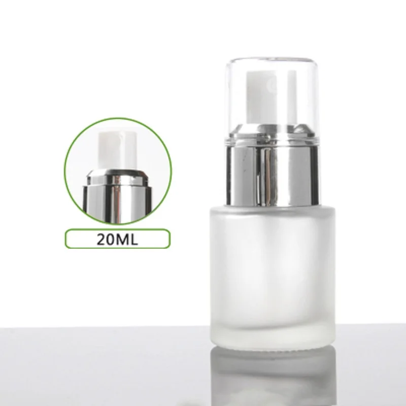 Матовая/зеленая/синяя/стеклянная бутылка объемом 20 мл серебристая Прозрачная