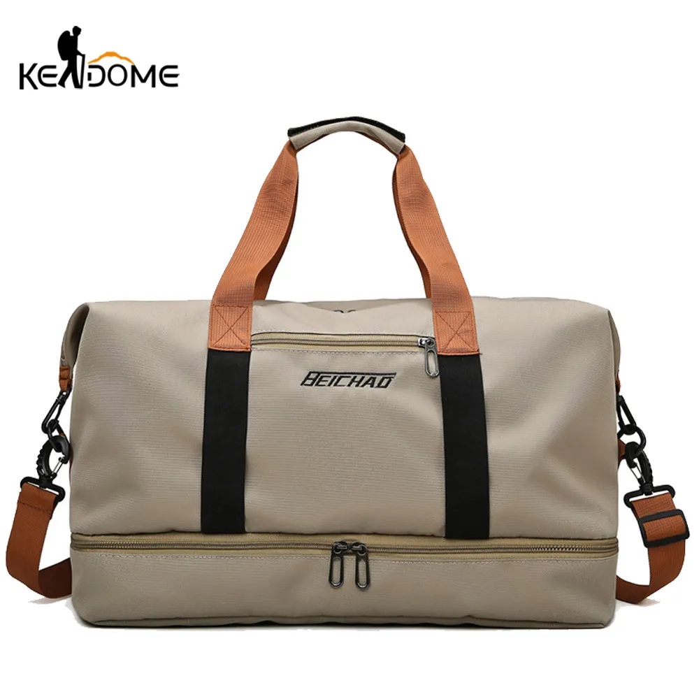 Women Gym Handbag Fitness Traveling Bags Nylon Shoulder Crossbody Sports Patchwork Tote Shoes Sac De Sporttas Gymtas Sack XA295D | Спорт и