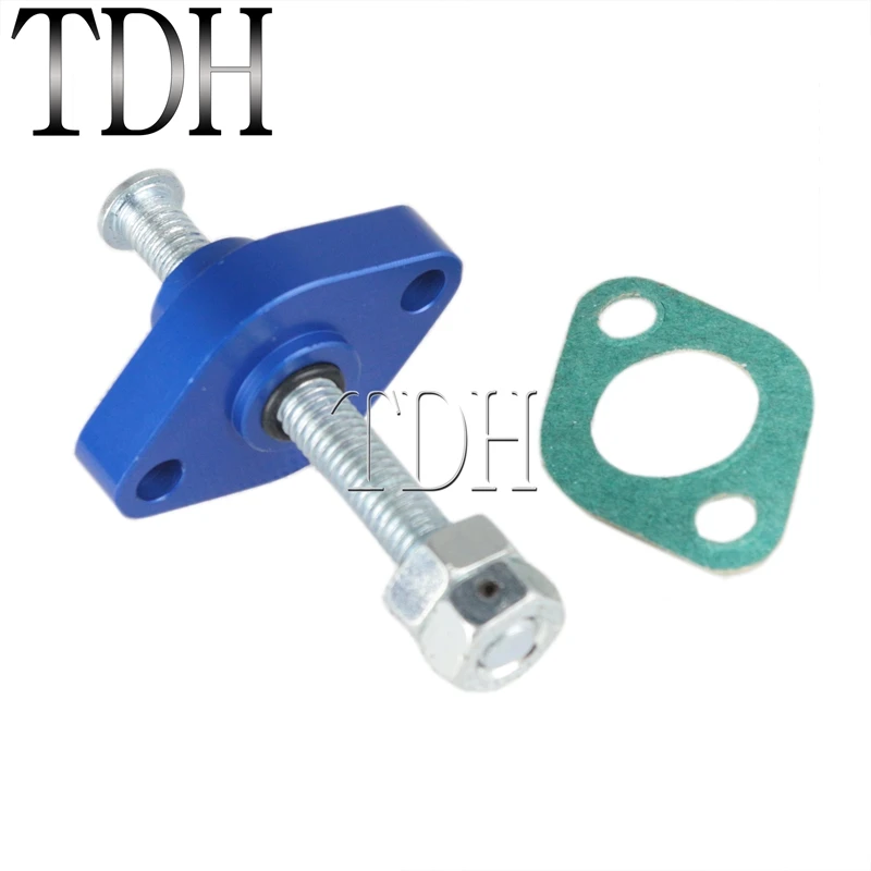 Мотоциклетный синий натяжитель цепи ручной регулятор для Suzuki GSXR GSX XV 400 600 650 750 LT250