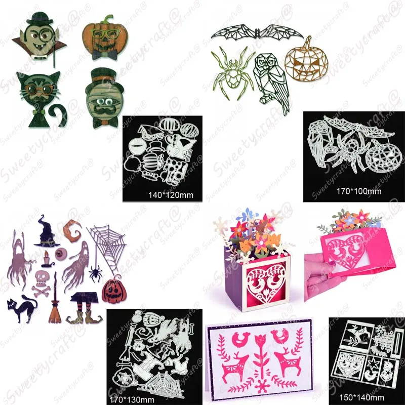 Металлические режущие штампы трафареты Haloween Рождественская рамка для