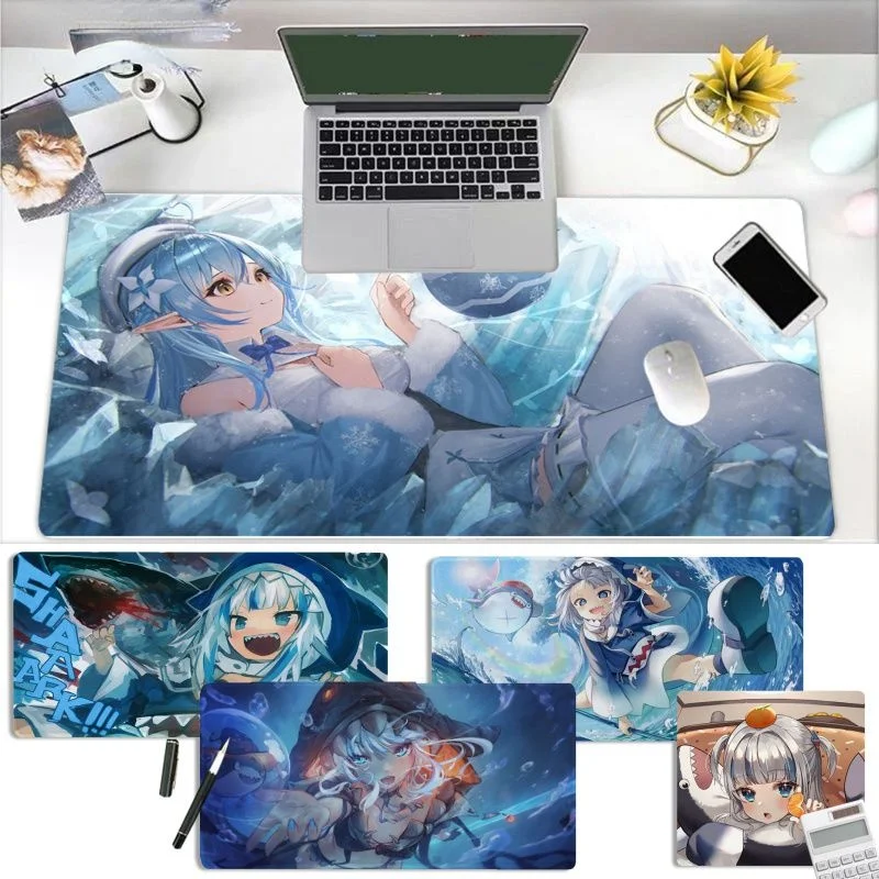 

Anime Hololive Usada Pekora Gawr Gura New Arrivals Gamer Play Mats Mousepad Size For Cs Go LOL Game Player PC Computer Laptop