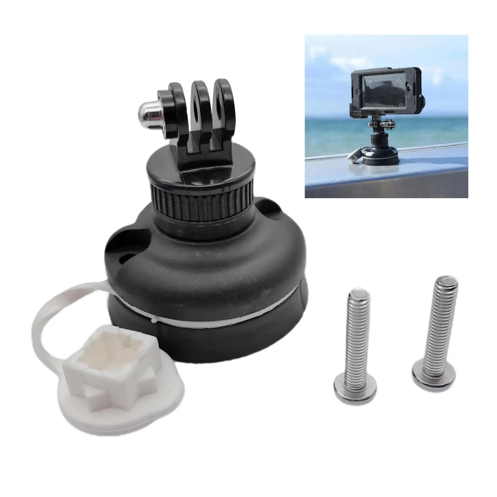 

ABS Plastic Safety Kayak Sports Camera Mount Base Support Marine Inflatable Boat Canoe Compass Holder Bracket Mounting Kit