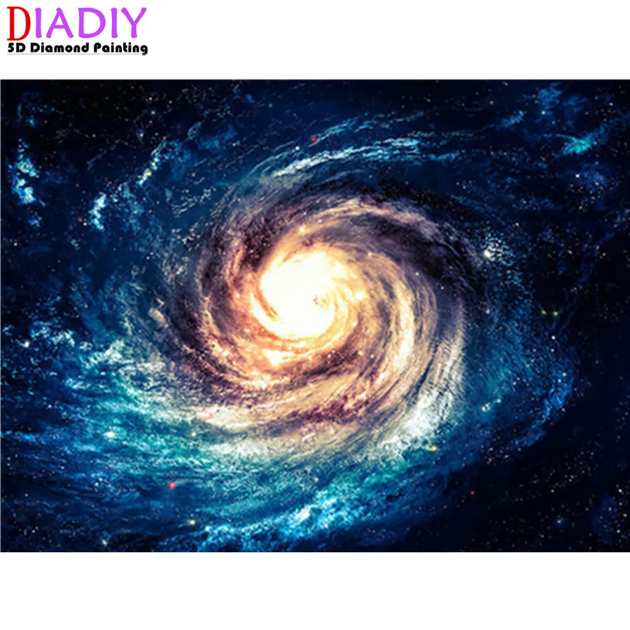

5D DIY Round Drill Full Diamond Painting Space Full Square Diamond Embroidery Universe Scenery Rhinestone Pictures Home Decor
